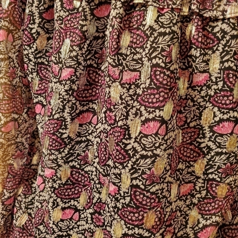 INC International Concepts Off-The-Shoulder Peasant Top Margaret Floral Size S - Picture 6 of 9